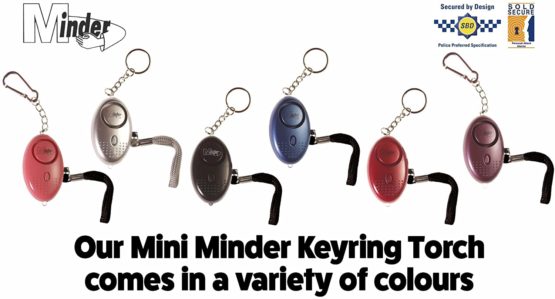 Minder 140db Police Approved Metallic Red Personal Rape Attack Alarm with Torch - Image 3