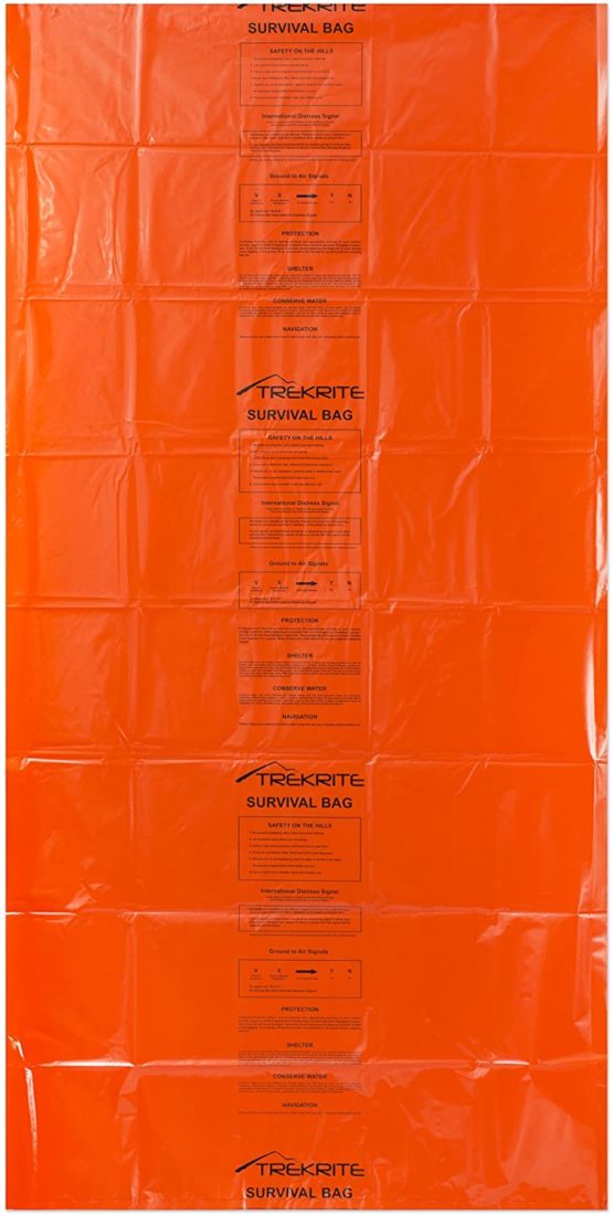 Trekrite High Visibility Emergency Survival Bivi Bag - Orange - Image 2