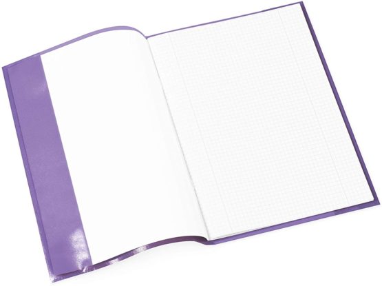 HERMA Clear Exercise Book Cover A4, Made of wipeable and Sturdy Plastic, Slip on Cover Jackets for School, Purple, 7496 - Image 2