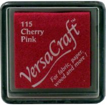 Versacraft Ink vks-115 Stamp Fabric Small Cube 25 x 25 mm Cherry Pink