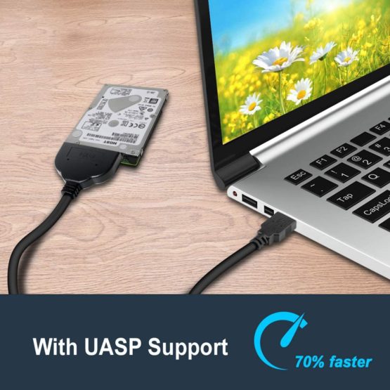 USB 3.0 to SATA Adapter for 2.5" HDD/SSD, BENFEI USB to SATA III Hard Driver Adapter - Image 3