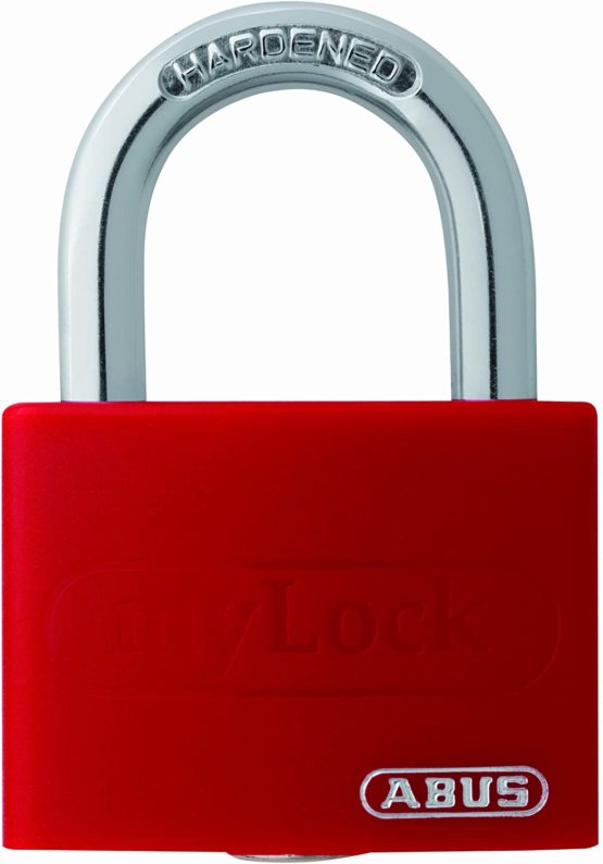 ABUS KG 49940 Red T65AL/40 My Lock Aluminium Padlock with 6401 Alike Keyed, 40 mm