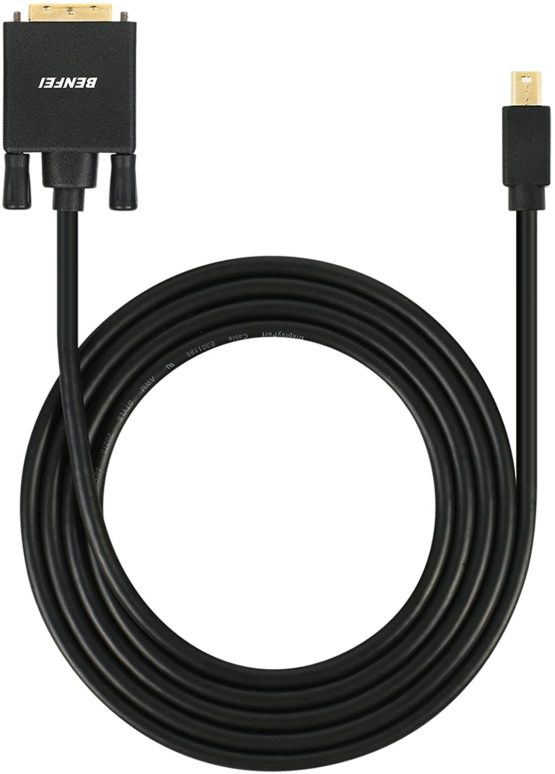 Mini Displayport to DVI Cable, BENFEI Mini DP to DVI 1.83M Cable Male to Male Gold-Plated Cord for MacBook, iMac(LG51) Surface Pro and Laptop - Image 4