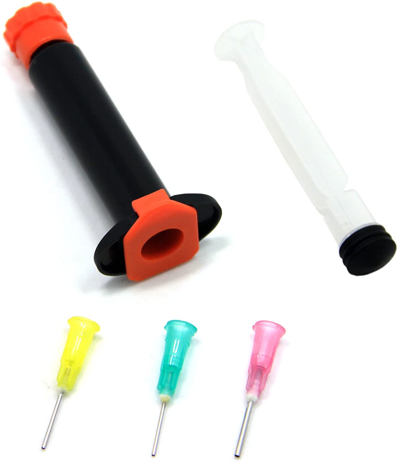 SAMS Fly Tying UV Epoxy Cure Glue Manual Syringe Dispenser with Dispensing Needles Coating tool for Fly Flies Dries Instantly and Waterproof 2 pieces in Packed Replacement - Image 4
