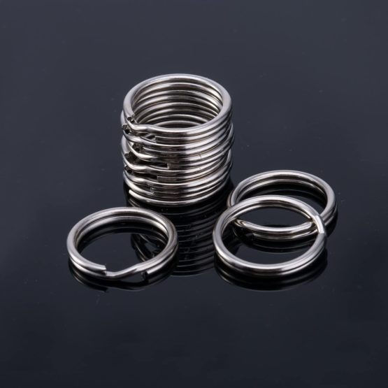Bememo 100 Pack Key Ring Round Hoop Small Metal Split Rings for Home Keys Organization and Craft Making, Silver (15 mm/ 0.59 inch) - Image 3