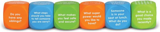 Learning Resources LER6369 Let’s Talk SEL Cubes, Multi-Color - Image 4