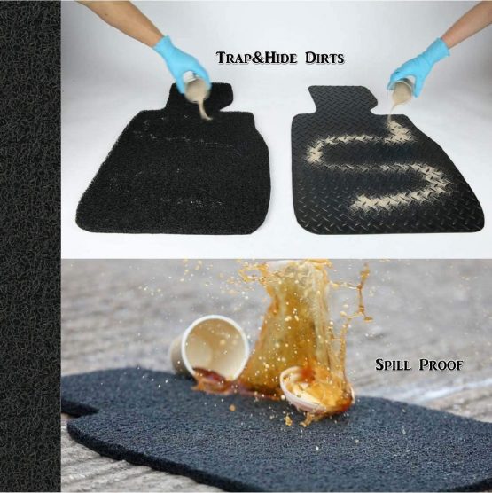 Nicoman Universal Non-Slip Dirt-Traper Jet-Washable Car Mat (BLACK, Right Side 1-Piece) - Image 4