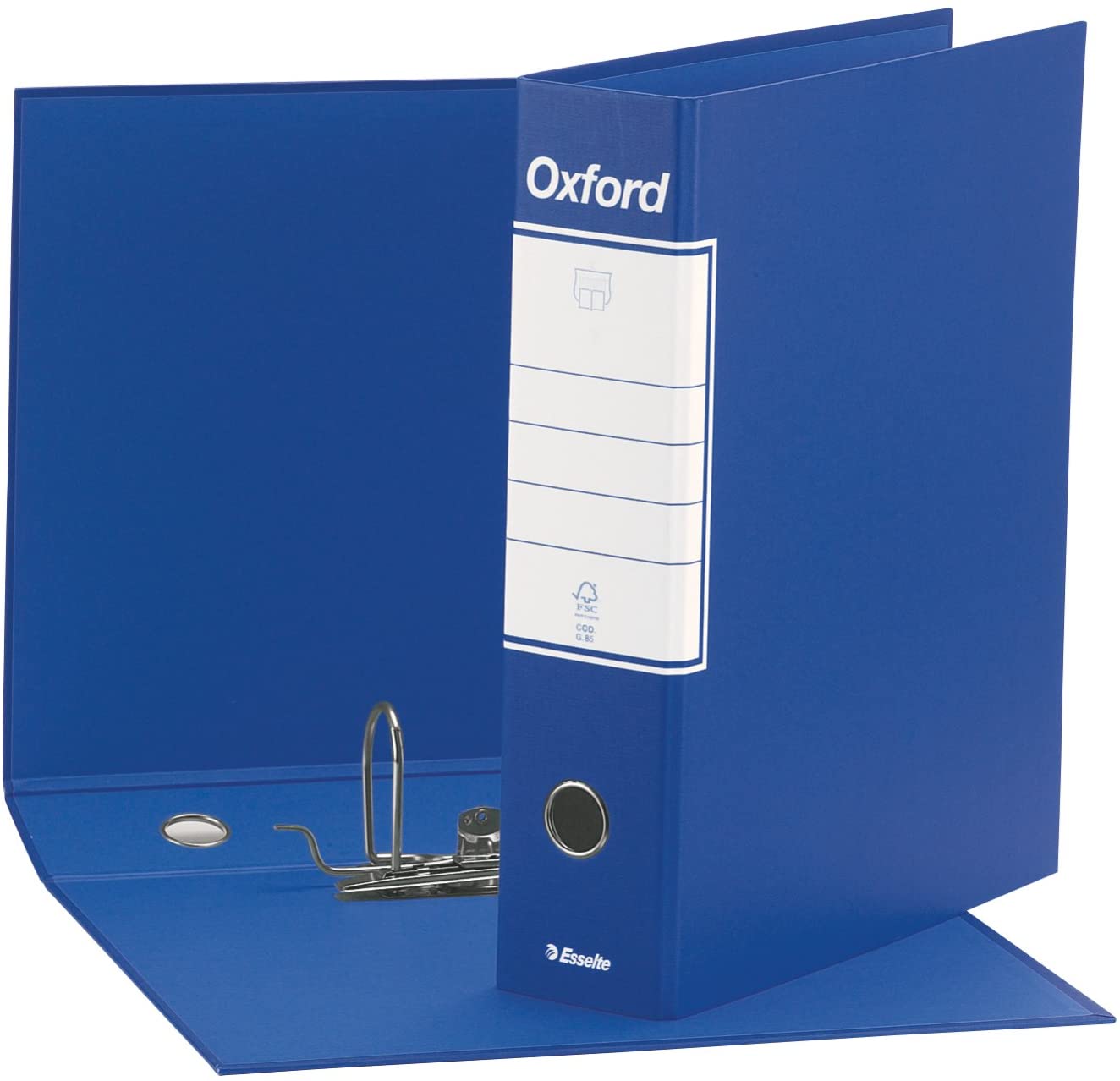 Esselte Oxford G83 Ring Binder Folder with 8 Cm Back DORSO 8 cm f. to Commerciale Blue, dorso 8 cm f.to commerciale - Image 4