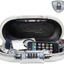 MASTER LOCK Mini Travel Safe Safe with Cable [White] 5900EURD - Secure your belongings while traveling