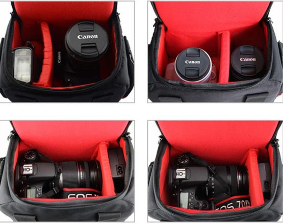 Khanka Waterproof Anti-shock DSLR Camera Case with Extra Rain Cover for Nikon D5600,D5500,D5300, D7500,D7200,D750,D850, for Canon EOS M50,EOS 4000D, 2000D and More models of cameras. - Image 3