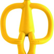Matchstick Monkey Teething Toy for Baby, Stimulates and Massages Sore Gums, 3 Months Old+, Yellow