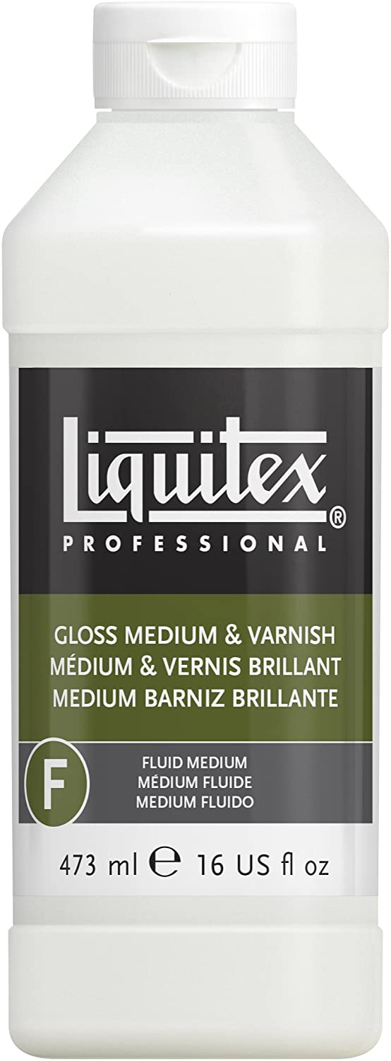 Liquitex Professional Acrylic Medium for Acrylic Paint Gloss, 473 ml, Brillance Moyenne Et Firnis 437 Ml, 473 ml (Pack of 1)