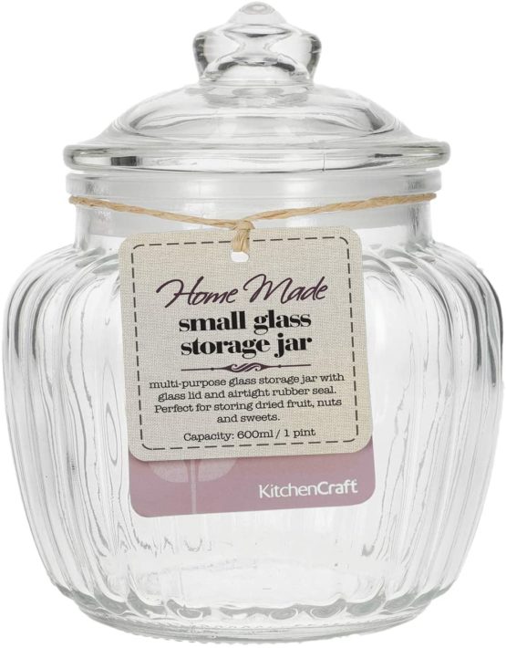 KitchenCraft Home Made Small Glass Storage Jar, 600 ml (1 Pint) - Image 4