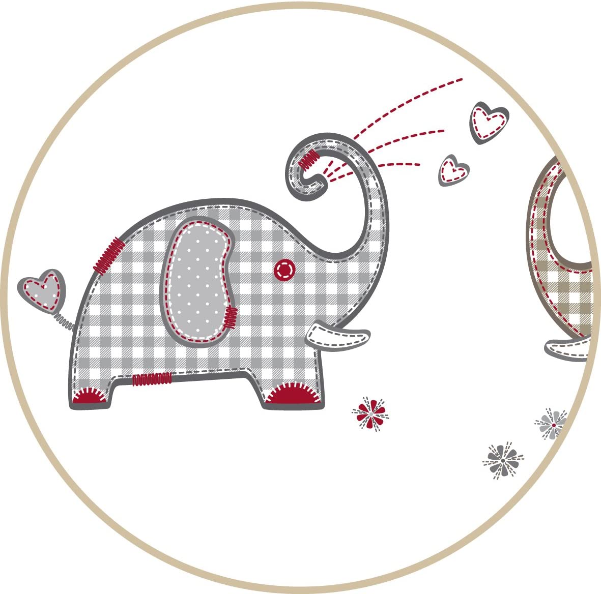 Roba Changing Mat 85 x 75 cm Elephant 85x75 cm, Jumbo twins - Image 2