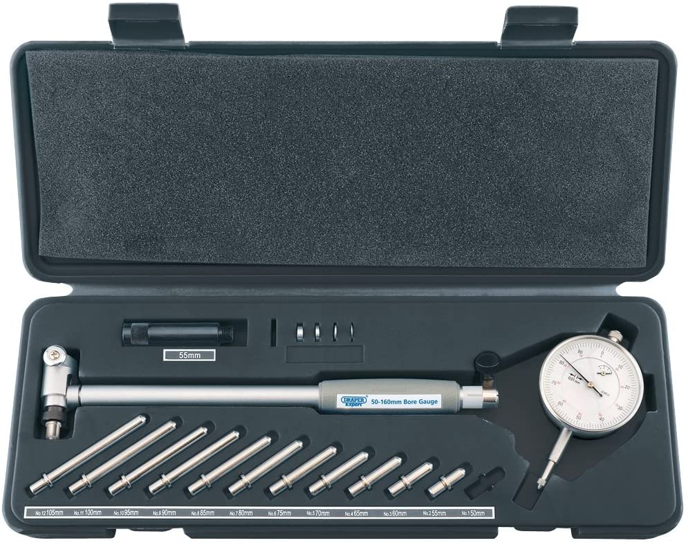 Draper Expert 02753 50-160 mm Bore Gauge Set, Silver