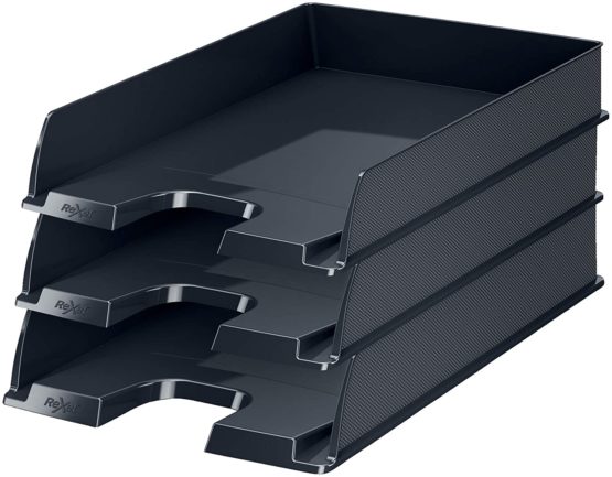 Rexel Choices, 2115598, Letter Tray, A4, Black - Image 2