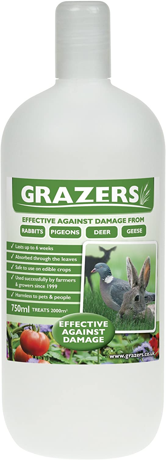 Grazers G1 Concentrate 750ml Effective against Damage from RABBITS, Pigeon, Deer Etc (Treats Up To 2000m2)