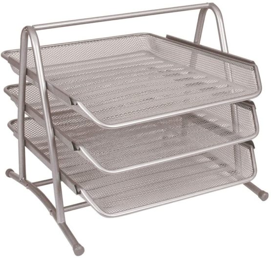 Q-Connect 3-Tier Letter Tray - Silver
