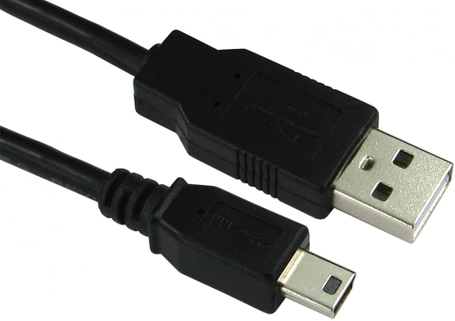 rhinocables USB to Mini B 5-Pin Cable, Black, 0.5m (50cm) - Image 3