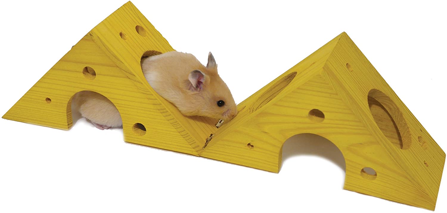 Rosewood Boredom Breaker Sleep-n-Play Cheese, Activity Toy for Small Animals, Yellow - Image 2