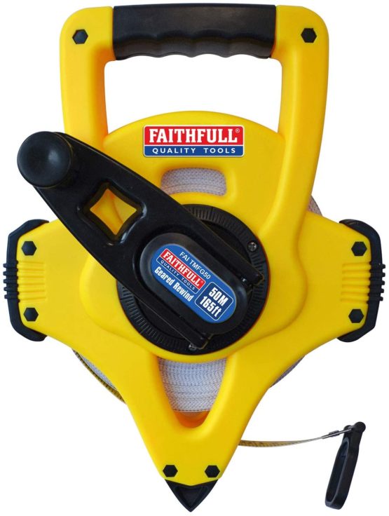 Faithfull TMFG50 50m/165ft Fibreglass Geared Tape - Image 2