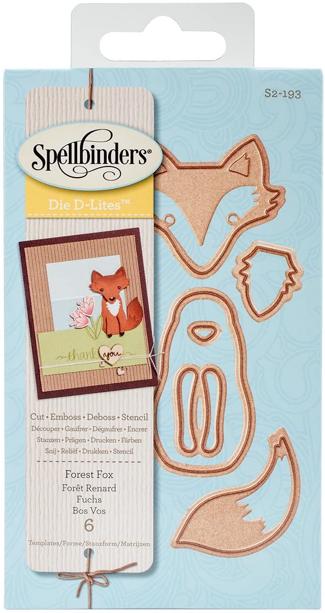 Spellbinders Spellbinders Shapeabilities Die D-Lites-Forest Fox, Multicolor, 0.25 x 8.89 x 17.14 cm