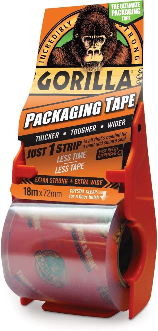 Gorilla Packaging Tape and Dispenser 72mm x 18m