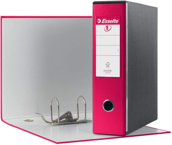 Esselte Eurofile Binder with Lever Mechanism and case Dorso 8 cm Fucsia - Image 3