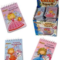 12 Princess Mini Spiral Notebooks for Children's Birthday Party Loot Bags
