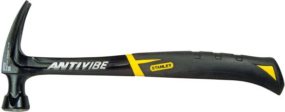 Stanley FMHT1-51278 20oz Fatmax Antivibe Steel Hammer-Rip Claw, Black/Yellow, 570g