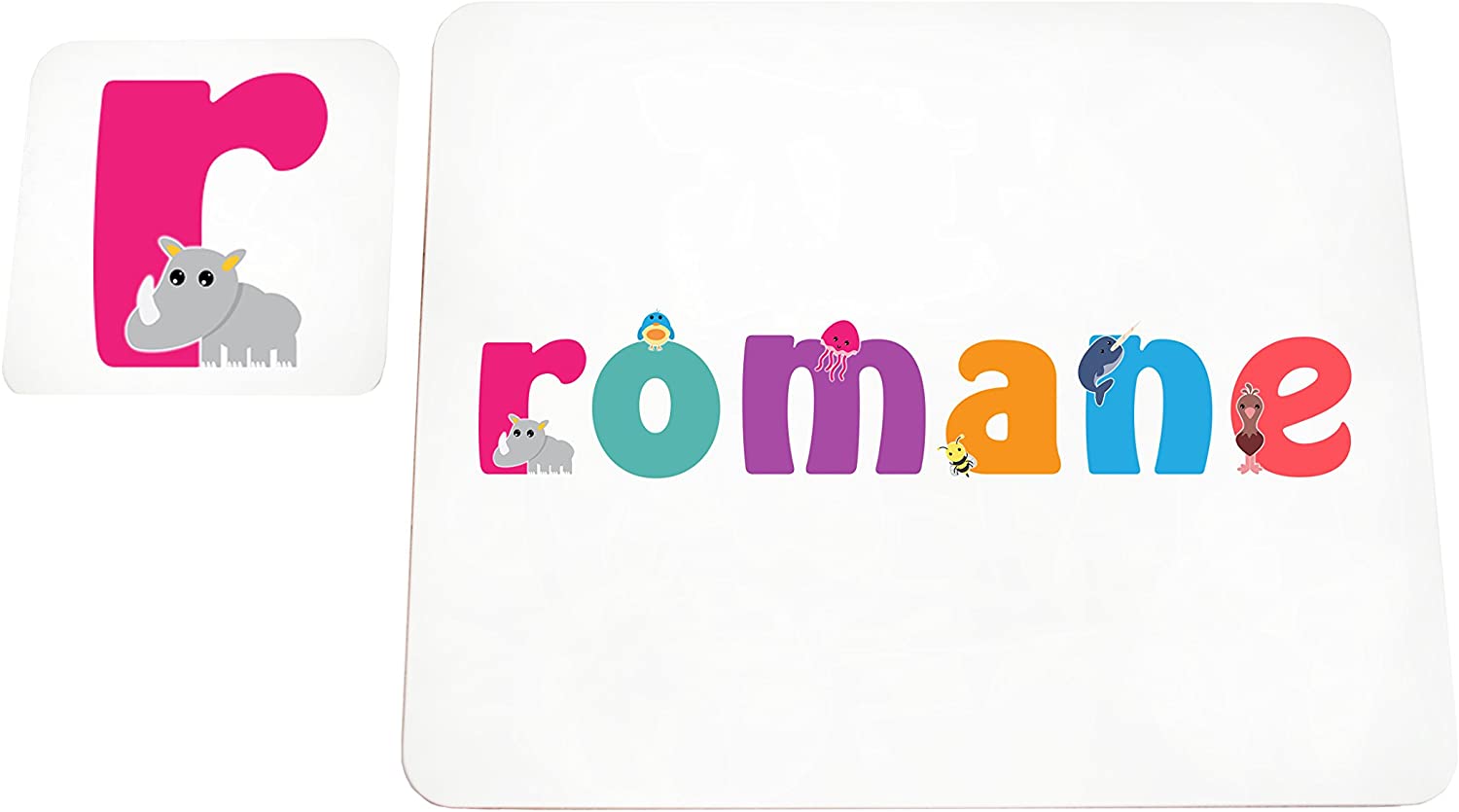 Little Helper with Coaster Doily Style Romanesque Example Girl/The Name of Colourful, multicolour
