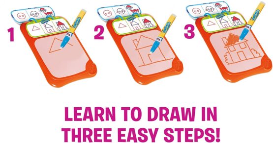 Aquadoodle How to Doodle Water Doodle Pad, Official TOMY No Mess Colouring & Drawing Water Based Sketch Pad, Suitable for Children 36 Months+ - Image 2