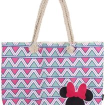 Cerdá Unisex Kids 2100002927 Minnie Mouse Beach bag-100% Cotton, Rosa, Grande