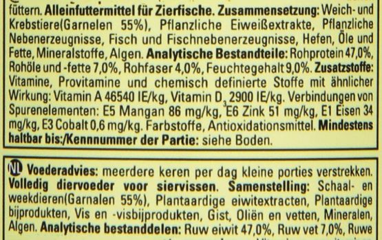 Tetra Cichlid Shrimp Sticks (balanced and full-fledged main feed for all carnivorous cichlids with high shrimp portion), 250 ml can - Image 3