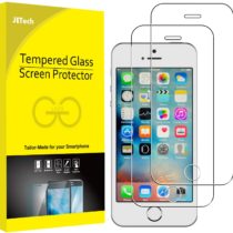 JETech 2-Pack Screen Protector for iPhone SE 2016 (NOT for 2020) iPhone 5s 5c 5, Tempered Glass Film