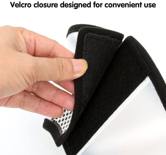 Vivifying Recovery Pet Cone, 8.1 Inches Lightweight Plastic Elizabethan Collar for Cats, Mini Dogs and Rabbits (Black) - Image 2