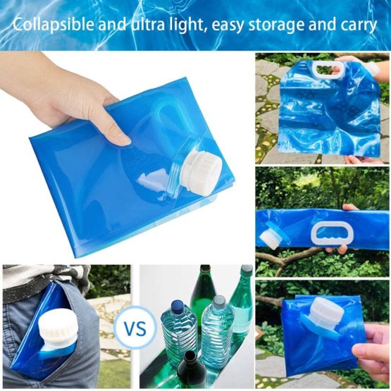 GOLRISEN Water Carrier,5L/10L Folding Drinking Water Container