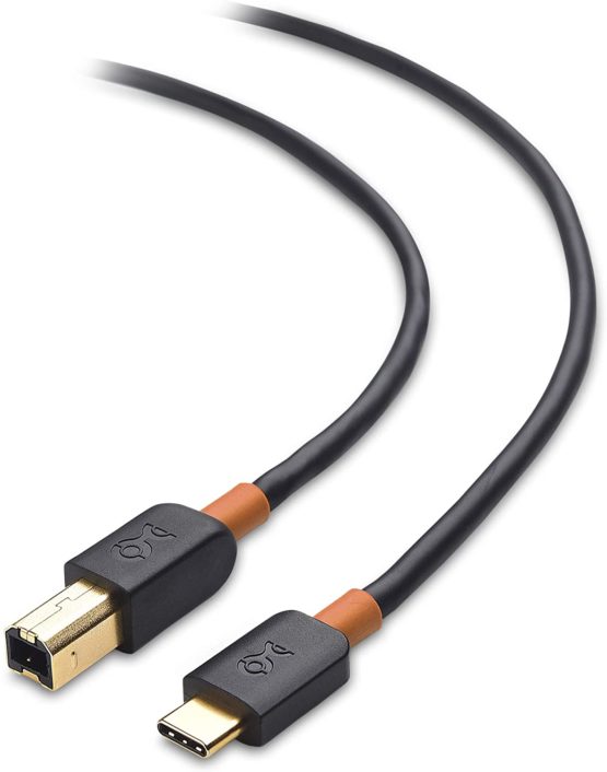 Cable Matters USB C Printer Cable (USB C to USB B Cable/USB-C to Printer Cable) in Black 2m
