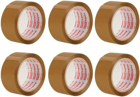 Packatape General Purpose Packing Parcel Tape 6 Rolls Brown 48mm x 66m Packaging Tape