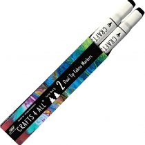 Crafts 4 All Permanent Fabric Laundry Marker, Non Bleed, Dual Tip, Black, 2 Piece