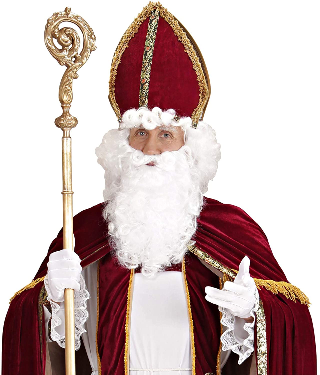 Widmann 00078 Mens Santa Hat ? Adult One Size, Red - Image 3
