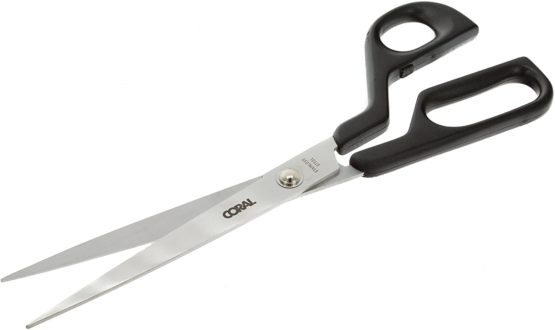 Coral 56600 Endurance Scissors with Sharp Stainless Steel Shears for Wallpaper and General Purpose 29CM / 11.5 inch, Black/Silver, 11.5" - Image 3