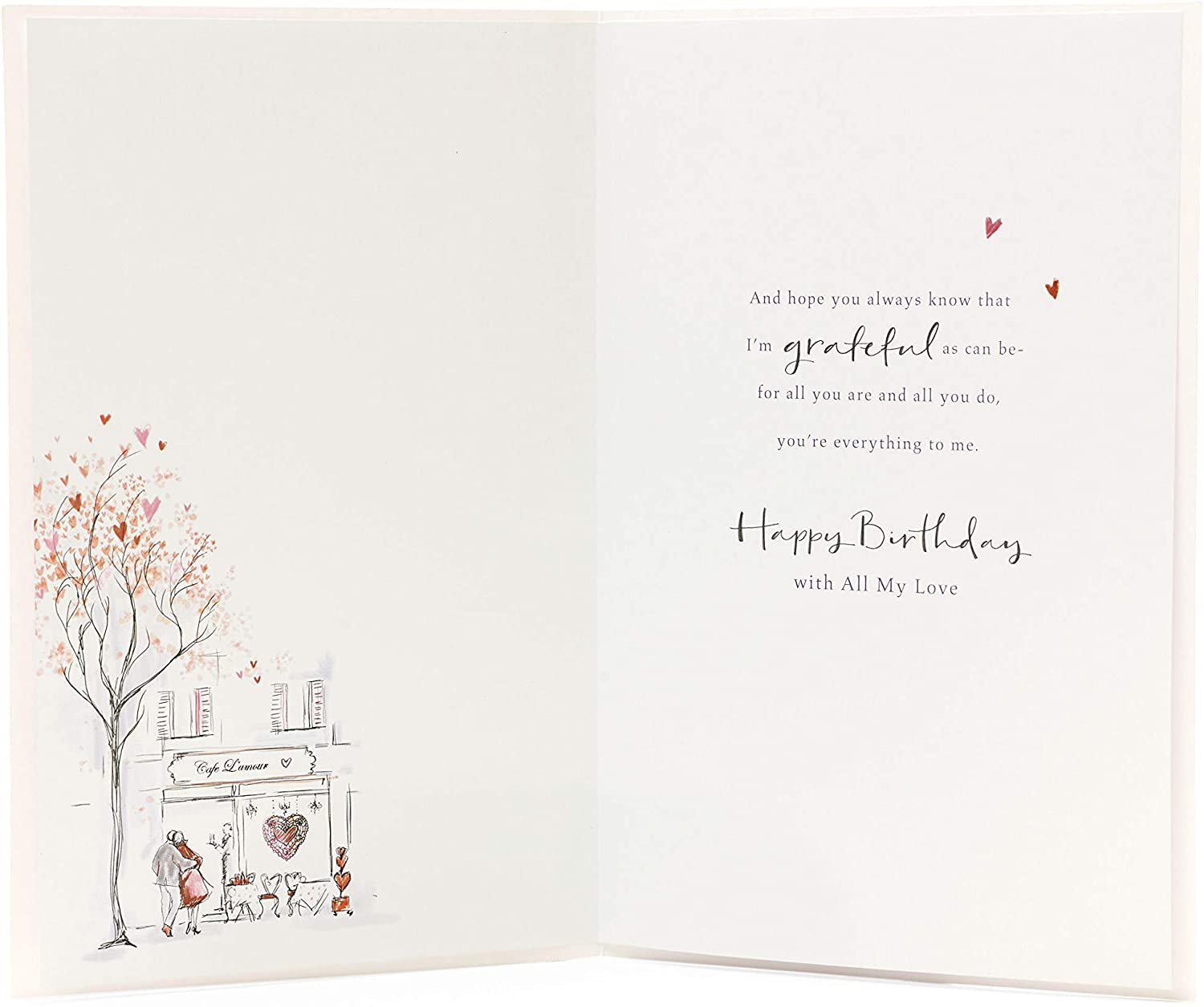 Sentimental Birthday Card for Her with Ribbon - Husband to Wife, Multi, 165 mm x 254 mm - Image 2