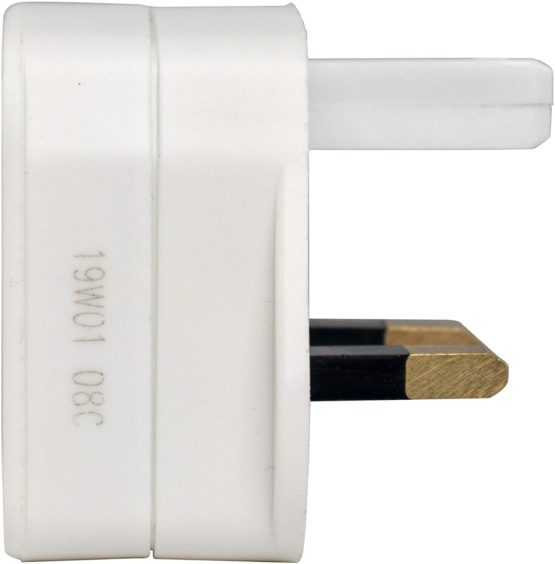 Masterplug Shavingadaptor_01 Electric Shaver Adaptor, 50 x 48 x 46 mm, White - Image 2