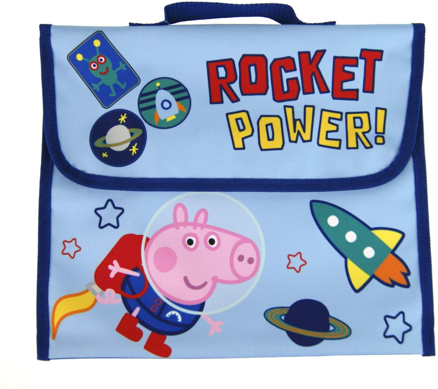 Boys Peppa Pig George Pig Primary School Reading Book Bag, Blue