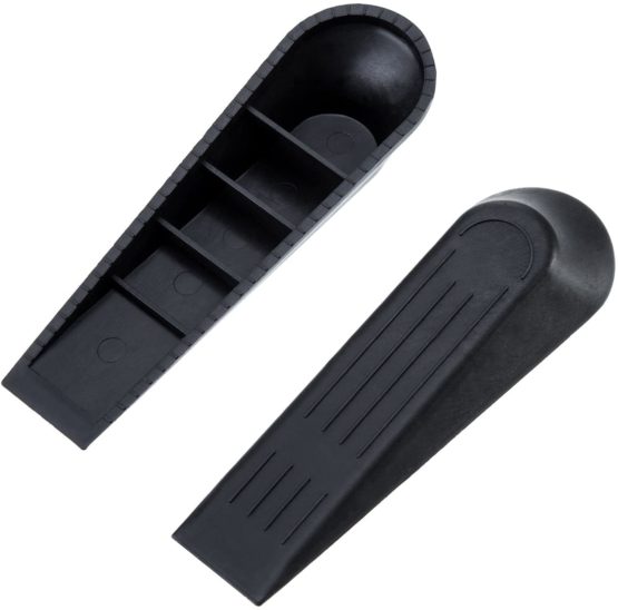 6 Pack Door Stoppers Door Wedges Door Stop Wedges (Black) - Image 4