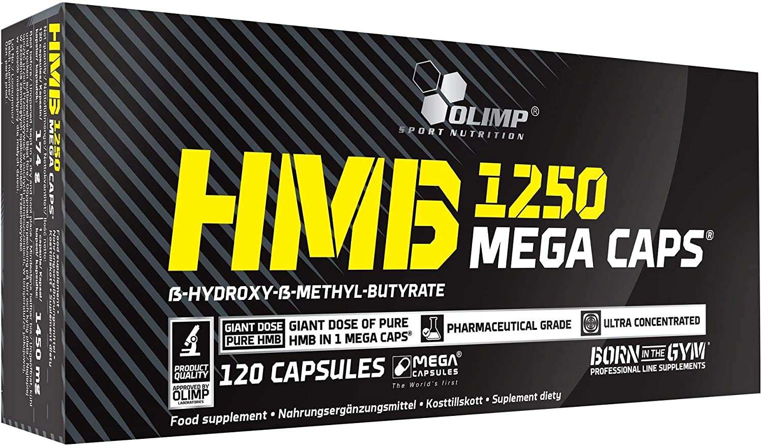 OLIMP SPORT NUTRITION Olimp HMB Mega Caps 120 Capsules, 120 count (Pack of 1)