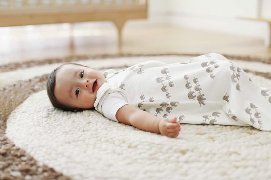 Ergobaby Classic Sleep Bag, Baby Sleeping Bag with Seatbelt Slot, 0.5 TOG, For Newborn (0-6 Months), Elephant - Image 2