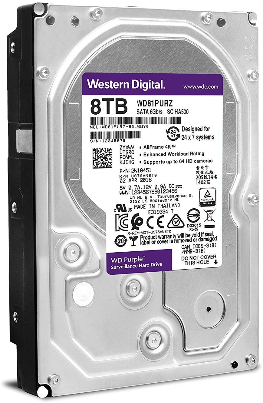 Western Digital Purple 8000GB Serial ATA III internal hard drive, Internal Hard Drives (3.5", 8000 GB, 5400 RPM - Image 4