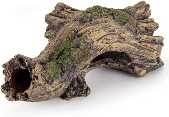 hygger Aquarium Decoration Tree Trunk, Resin Cave Fish Tank Decoration, Hole Log Ornament for Fish Tank Small Fish Hiding - Image 2